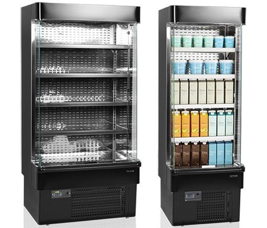 Tefcold presented black open front coolers