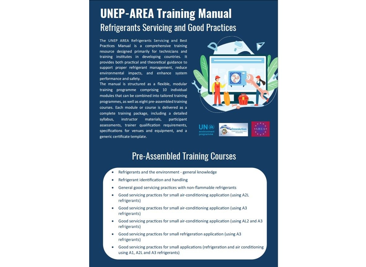 UNEP and AREA Release Refrigerants Servicing Training Manual