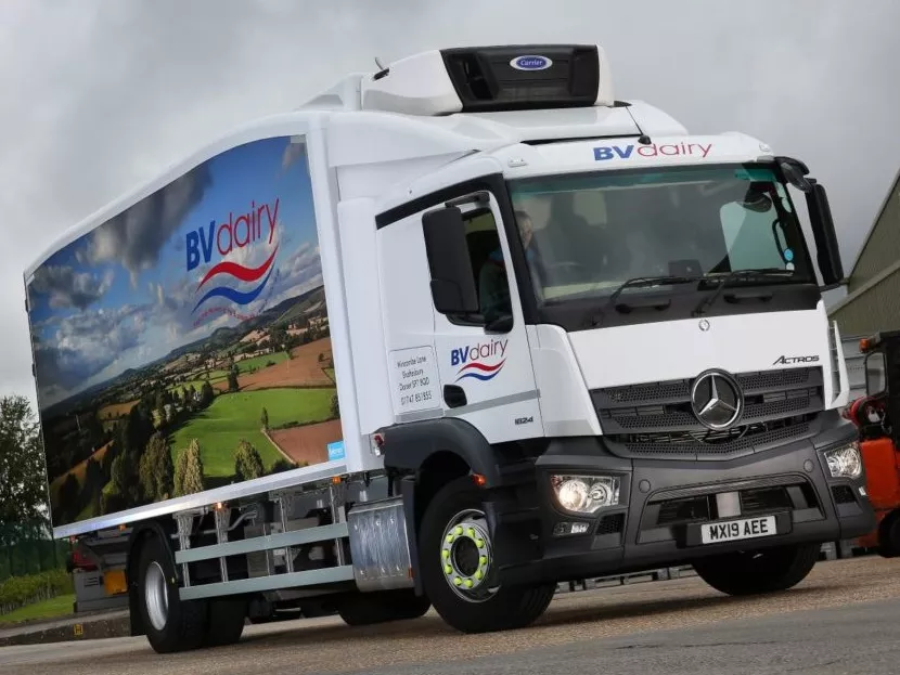 Carrier Transicold Supra 850 unit Offers New Hybrid Sustainability Solution for BV Dairy