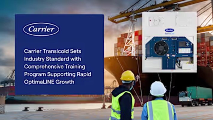 Carrier Transicold trains 375 technicians in Americas on OptimaLINE units