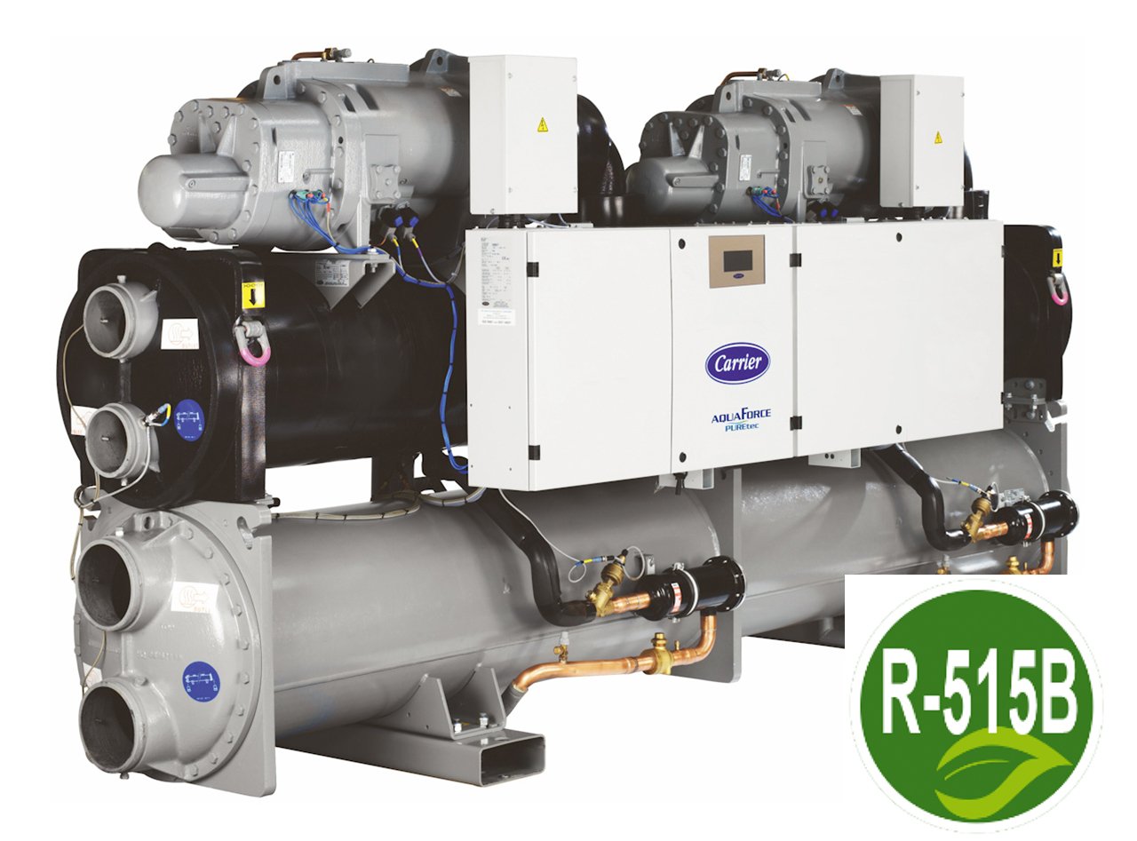 Carrier Chillers and Heat Pumps Available with R-515B