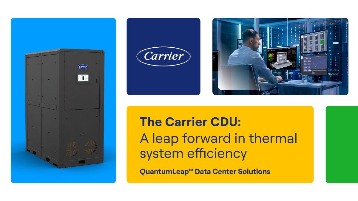 Carrier launches new Coolant Distribution Unit for liquid-cooled data centers