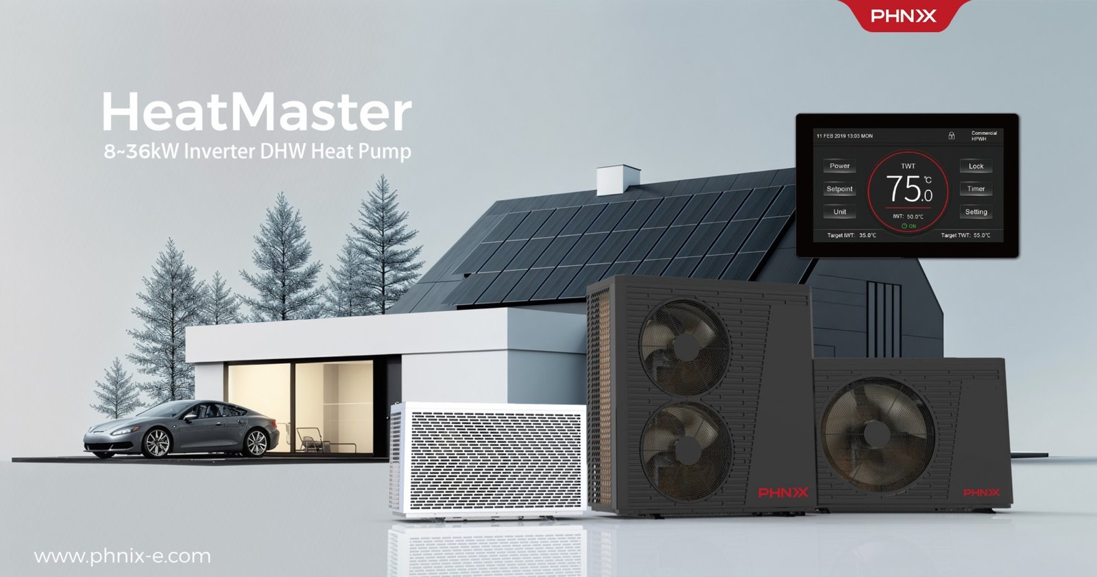 PHNIX Unveils PV Ready HeatMaster Series with Smart Control