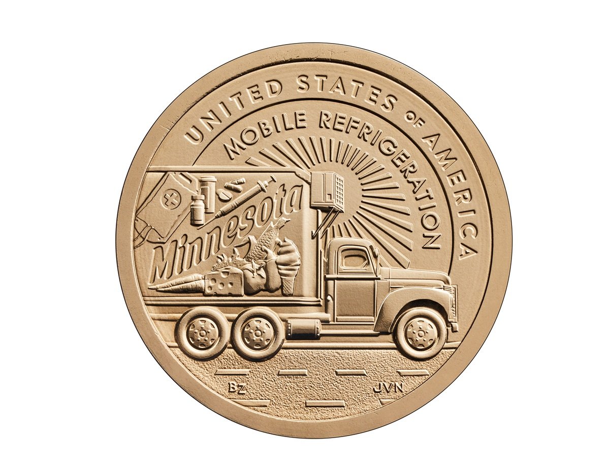 U.S. Mint unveils 2026 coin design honoring mobile refrigeration in Minnesota