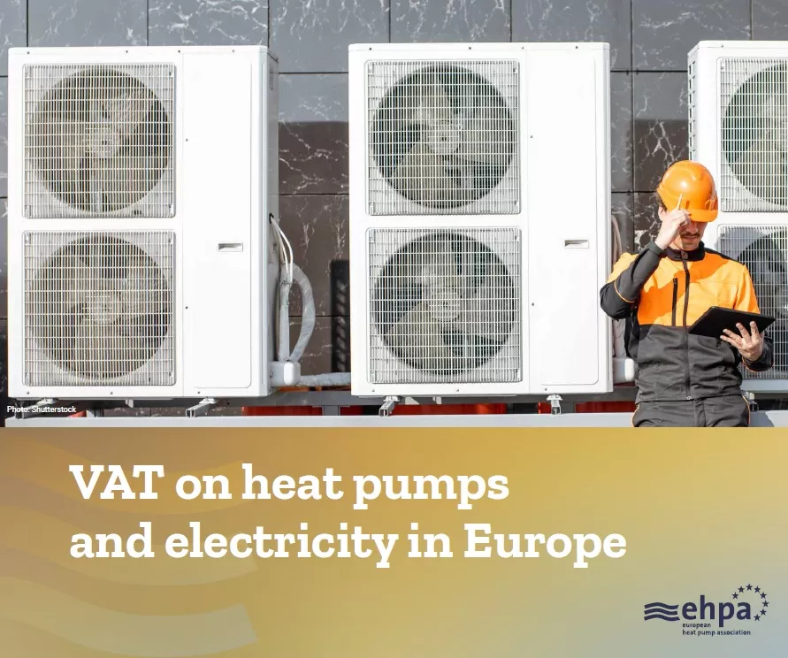 EHPA Report – VAT on heat pumps and electricity in Europe