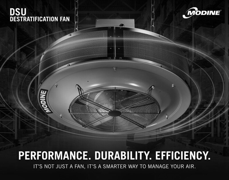 Modine launches DSU destratification fan for industrial air circulation