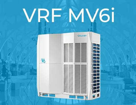 MV6i is the new series of VRF heat pump outdoor units Clivet