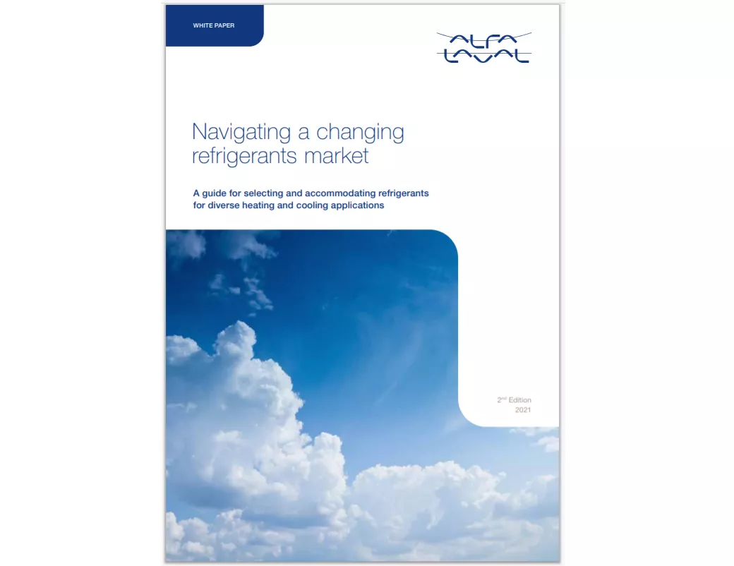 Alfa Laval publishes white paper on sustainable refrigerants