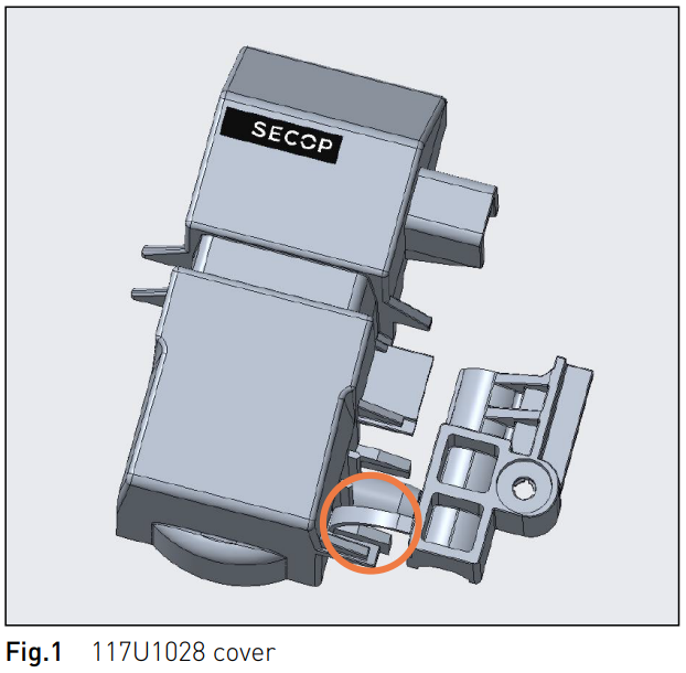 Secop's SCE Fusite Cover Cord Relief Disconnect Improvement