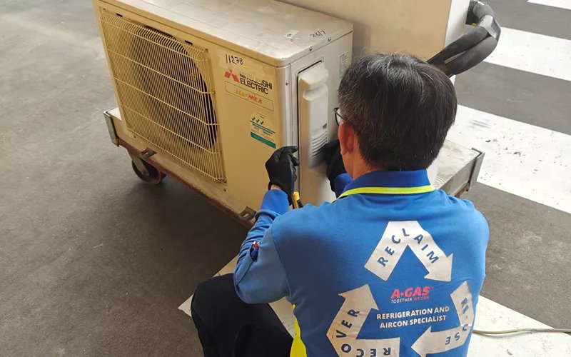 A-Gas Singapore Empower Gain City with Refrigerant Training  