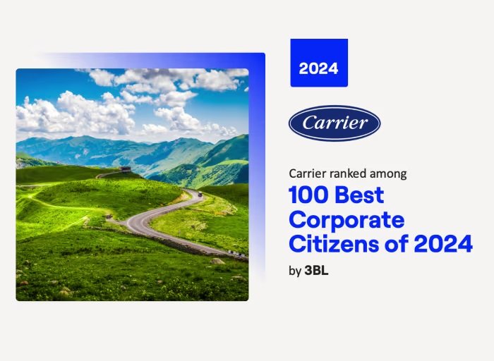 Carrier Named Among 100 Best Corporate Citizens of 2024