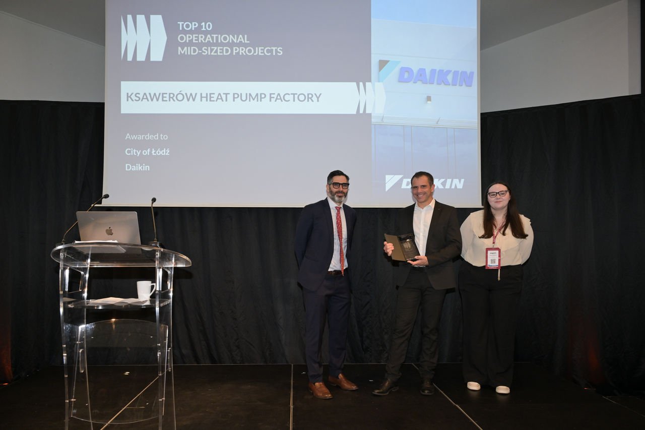 Daikin gana el premio fDi del Financial Times por la inversión en una planta de bombas de calor en Polonia