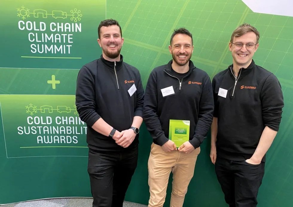 The Cold Chain Federation recognises Sunswap in its Sustainability Awards at annual Climate Summit
