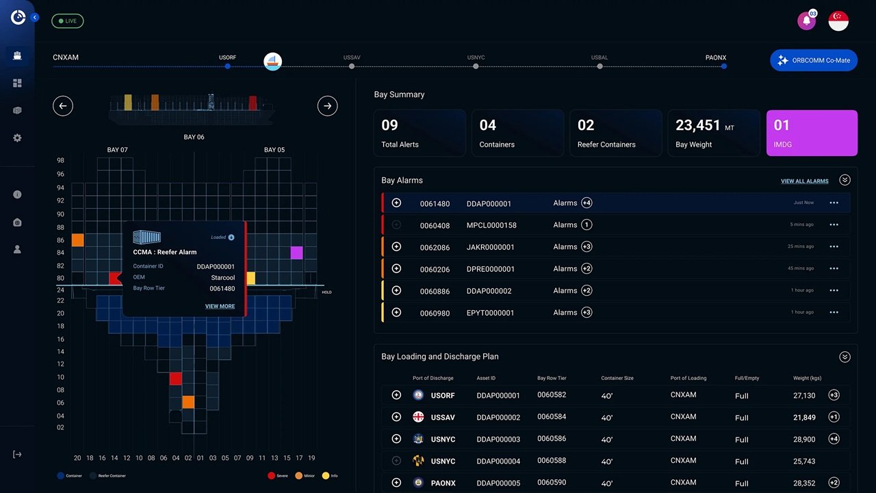 ORBCOMM launches CrewView for onboard container monitoring