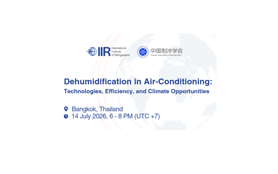 IIR to Launch Global Refrigeration Outlook at ICR 2027