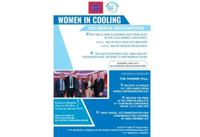 AREA Launches 3rd Edition of Women in Cooling Video Competition