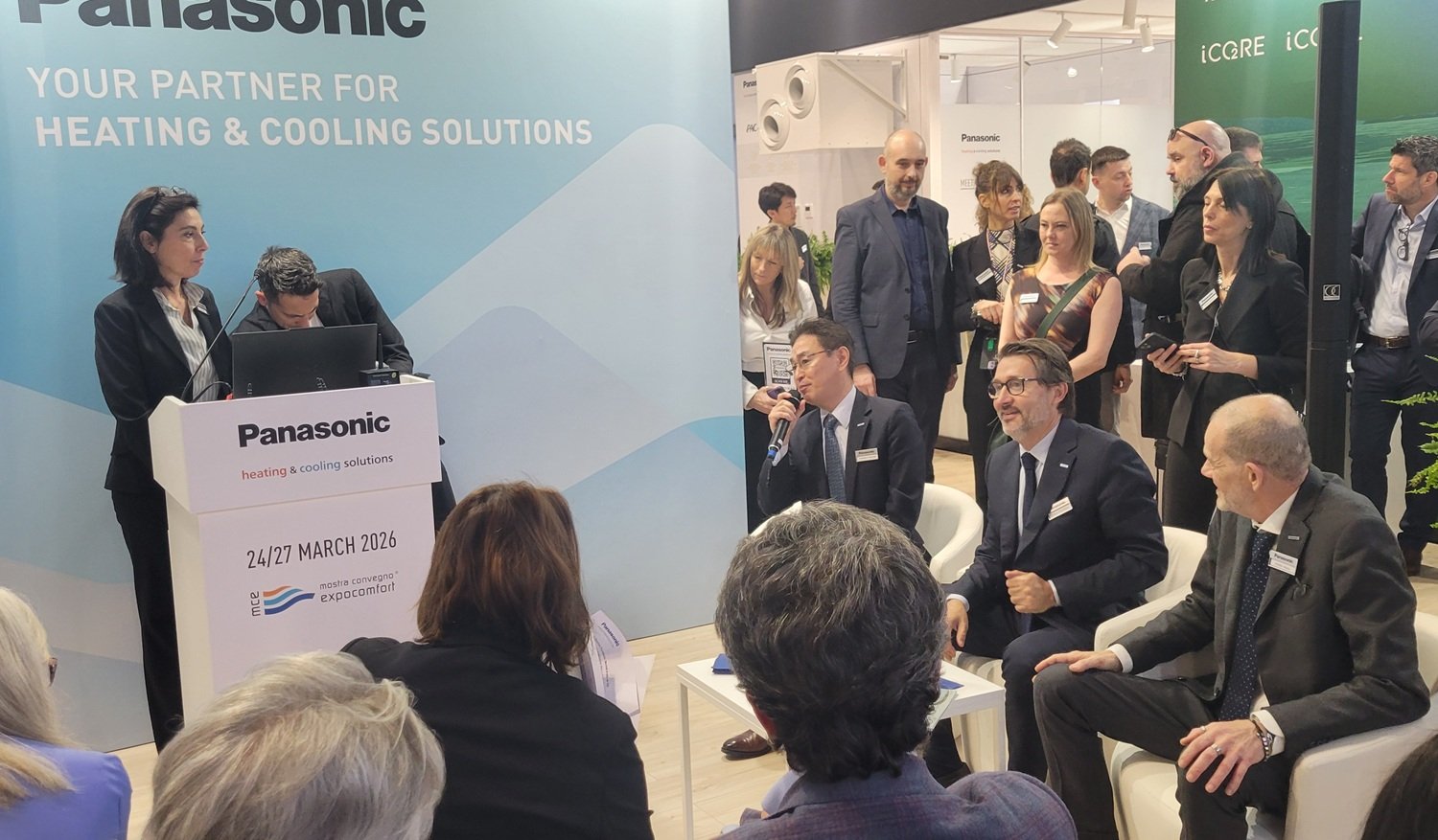 Panasonic tiene una conferenza stampa all’MCE 2026 sulla transizione energetica europea