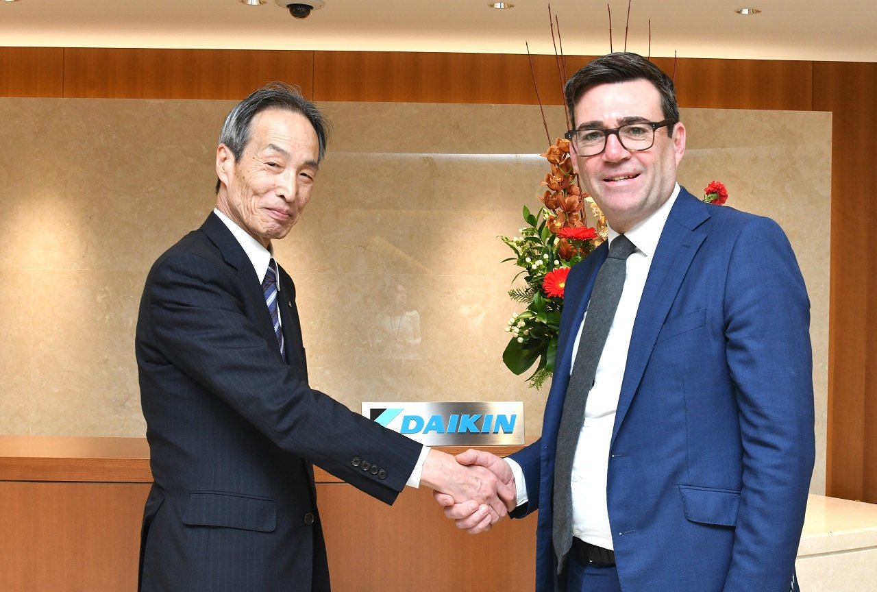 UK Government and Manchester City Council delegates visit the Daikin Technology and Innovation Center in Osaka, Japan