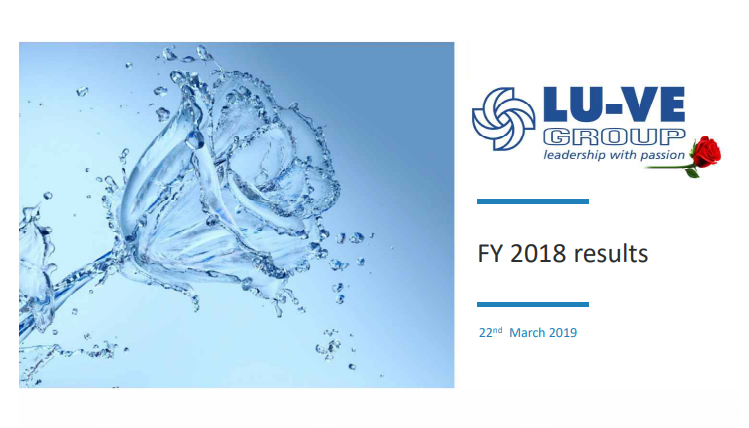 LU-VE: 2018 RESULTS
