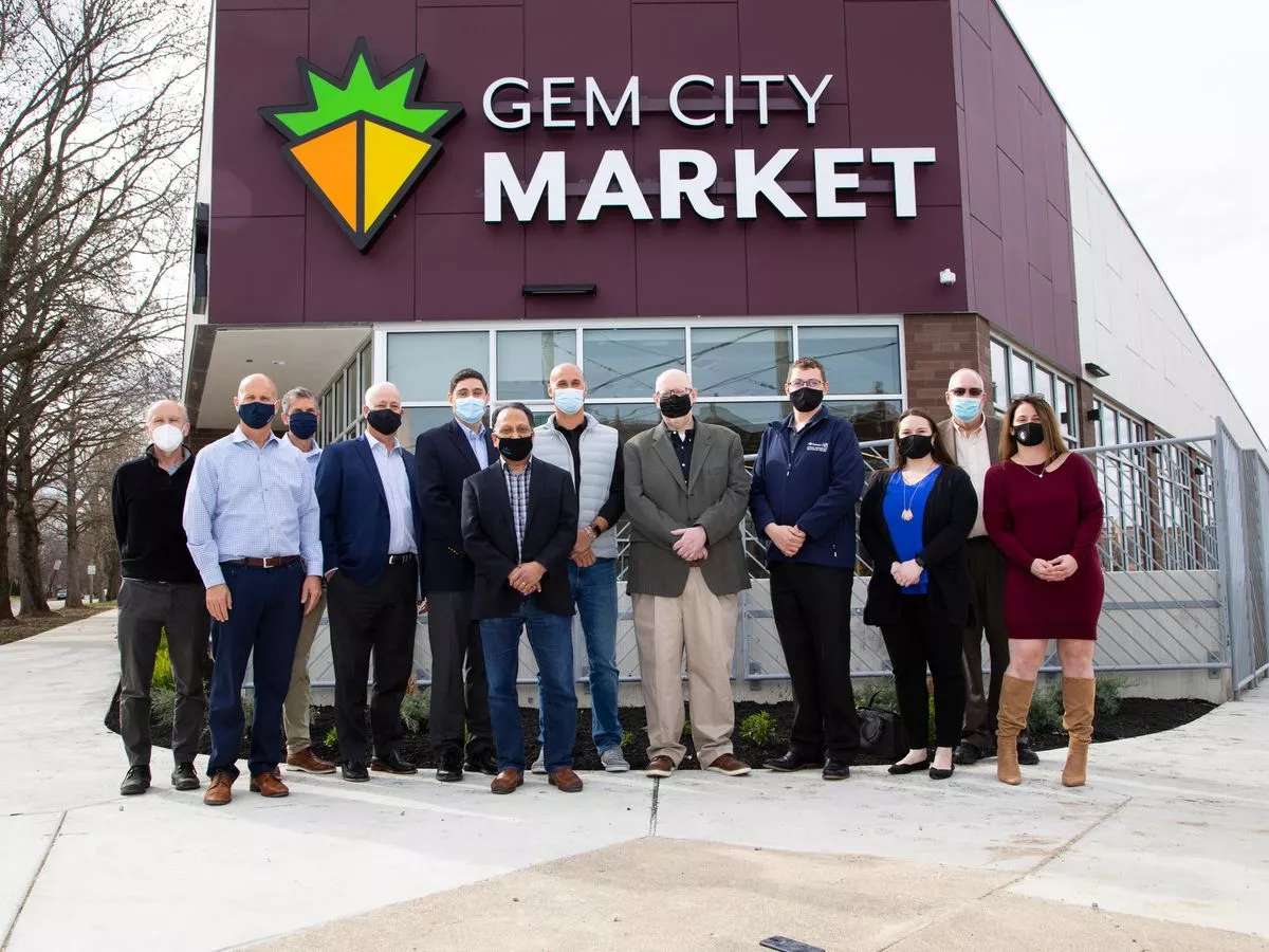 Emerson along with Hussmann and Chemours donated refrigeration equipment to Gem City Market
