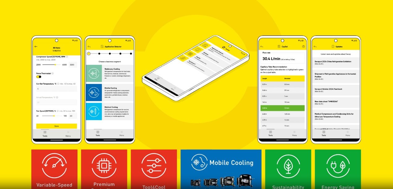 Secop Launches Tool4Cool Mobile for DC Compressor Management