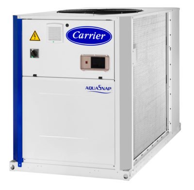 Carrier AquaSnap scroll chiller range is now available with R-32 refrigerant