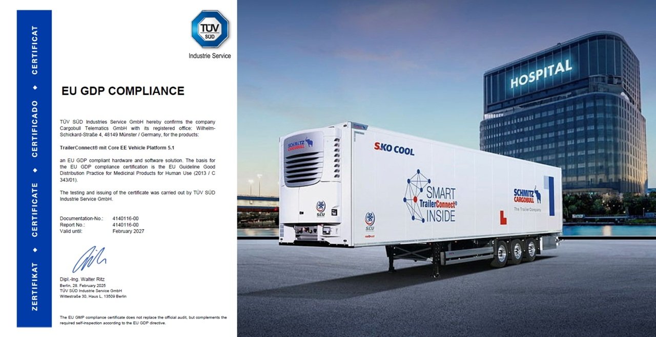 Schmitz Cargobull Extends GDP Certification for TrailerConnect Telematics