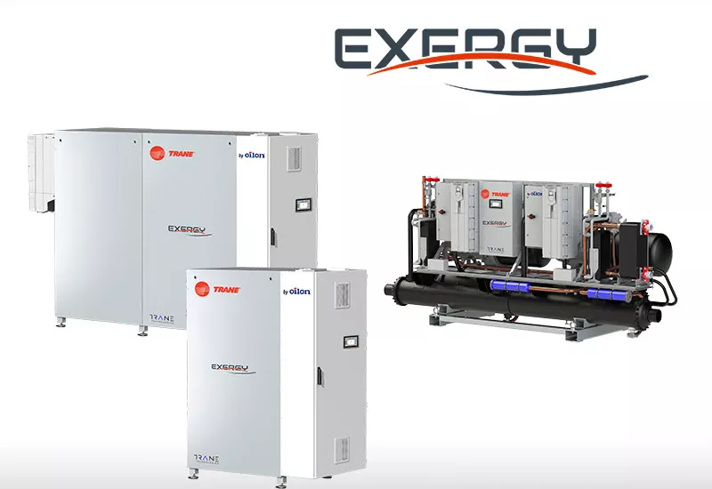 Trane Introduces Exergy Series Heat Pumps, with up to 120 Degrees Celsius Heating Capacity