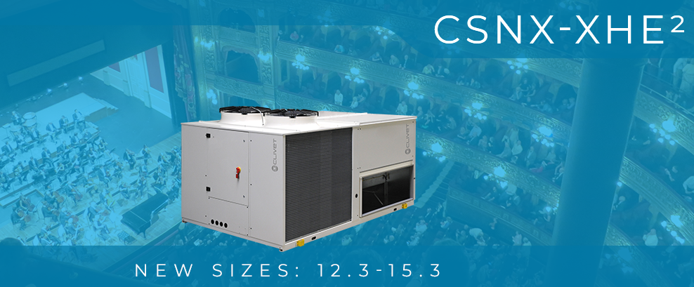 Clivet presented new series CSNX-XHE2 rooftop