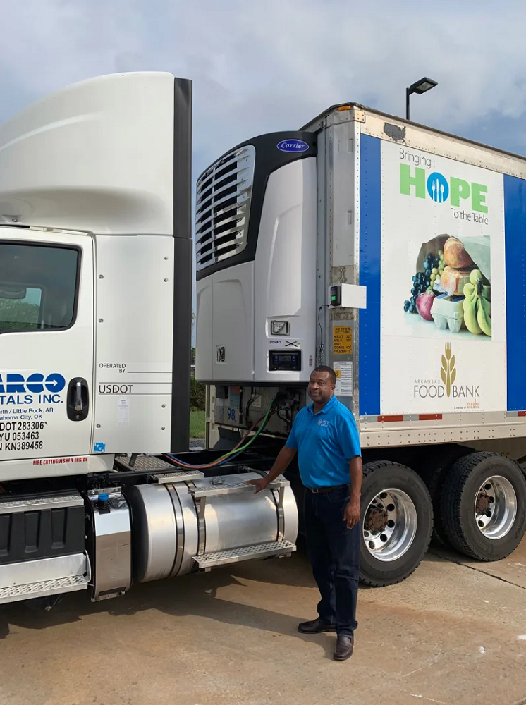 Arkansas Foodbank Helped by Carrier Transicold’s Gift of a Trailer Refrigeration Unit