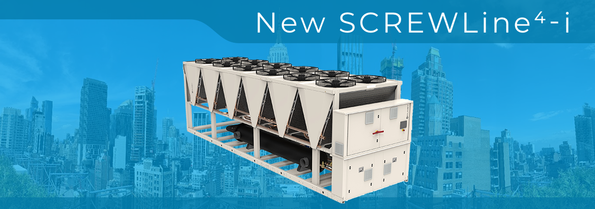 Clivet presented the new air cooled liquid chiller for outdoor installation