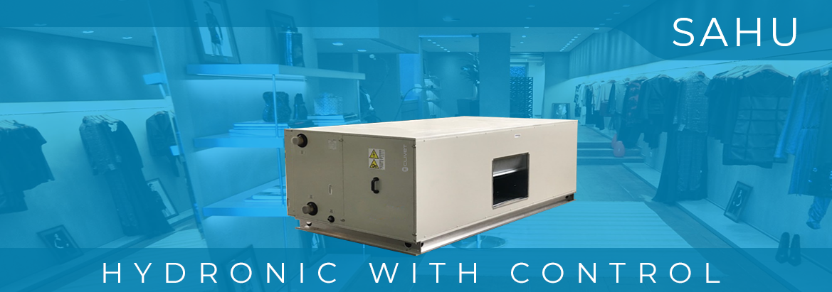 Clivet Hydronic SAHU for 2 or 4 pipes air conditioning systems