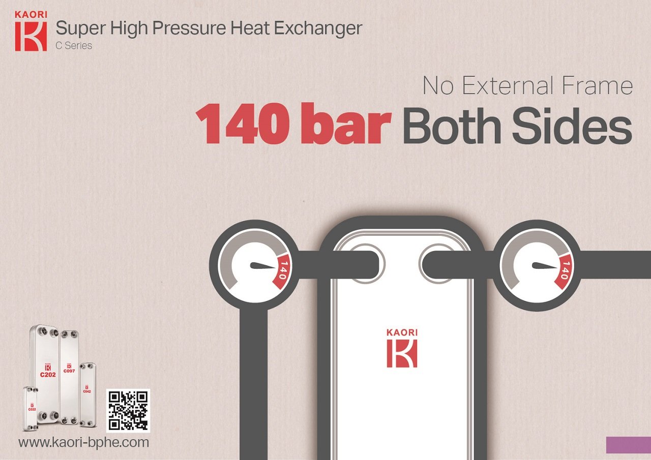 Kaori Ultra High Pressure Heat Exchanger Expands CO2 Systems Portfolio with C Series