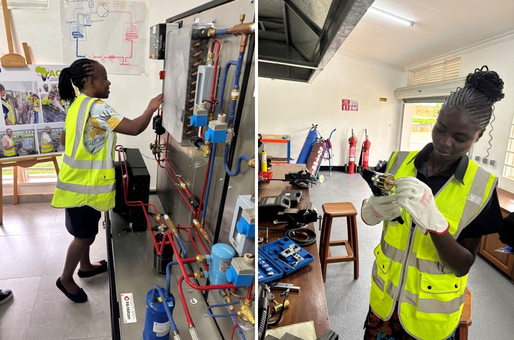 Female RAC technicians in Anglophone Africa receive training in Kigali