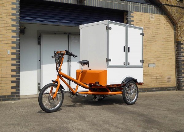 Gray & Adams with Cycles Maximus to creat a ‘cool trike’, able to refrigerate products