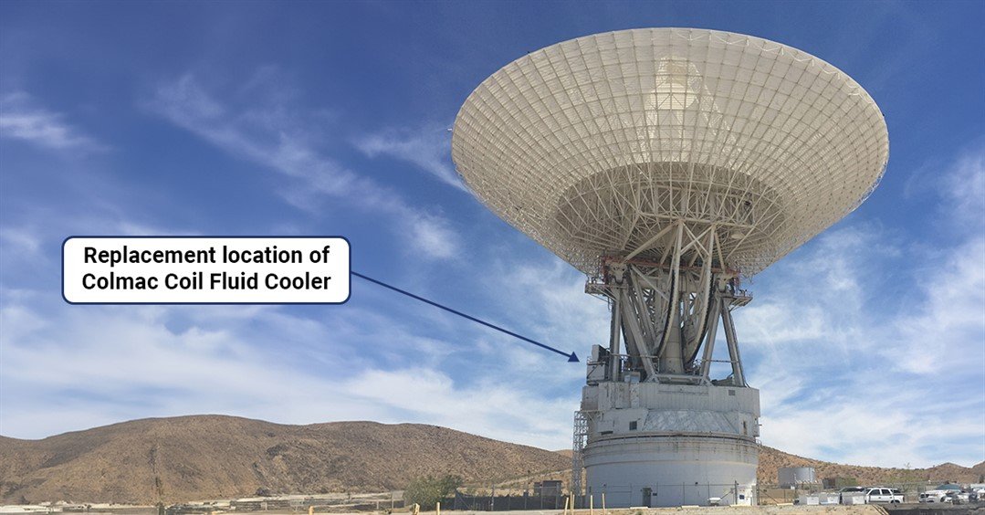 Colmac Coil Provides Fluid Cooler for Nasa JPL Deep Space Station 14 Antenna