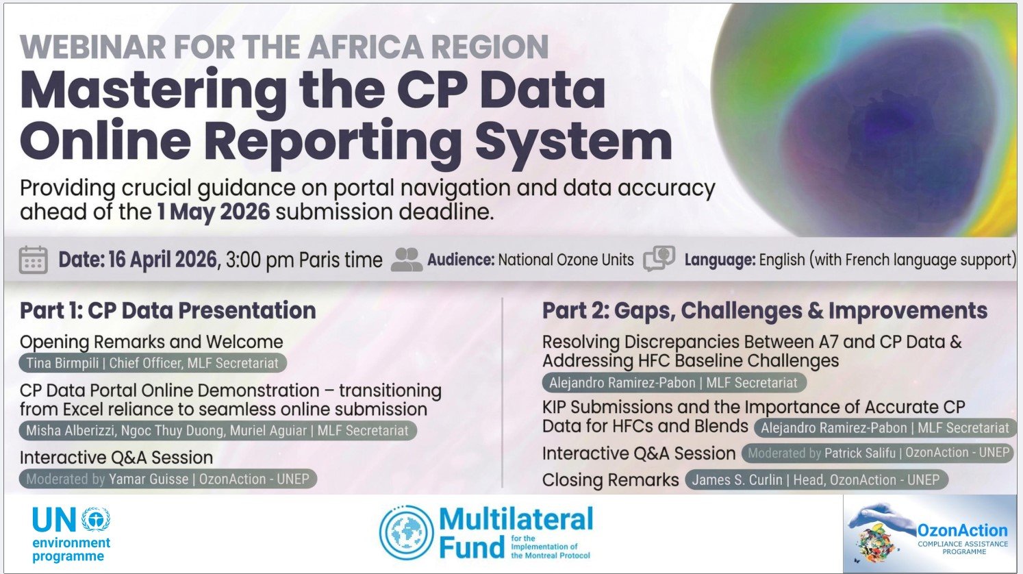 UNEP and MLF Secretariat hold Africa webinar on CP data reporting