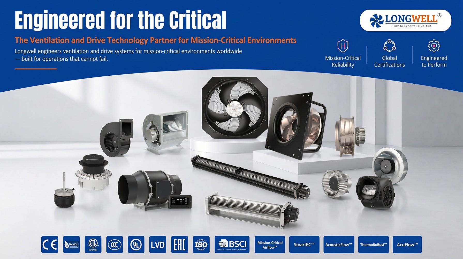 LONGWELL launches biomimetic EC fan platform in China
