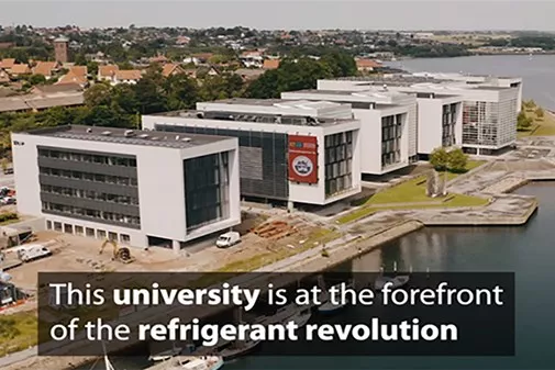 Danfoss supply one of the first chillers using the refrigerant R452B in Danish university