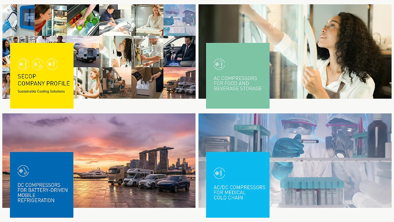 Secop Updates AC Compressor Catalog and Four Portfolio Guides