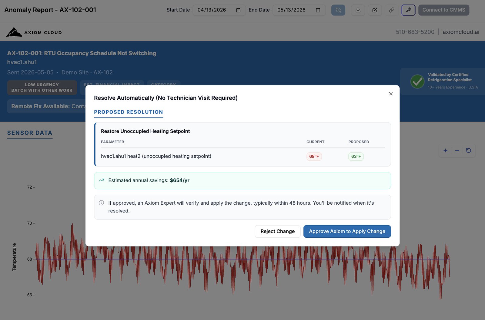 Axiom Cloud launches HVAC Optimization module in US