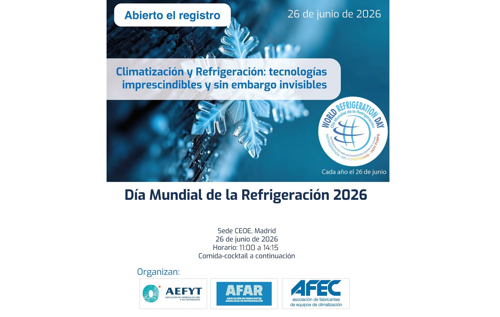 Spain HVACR associations to mark World Refrigeration Day