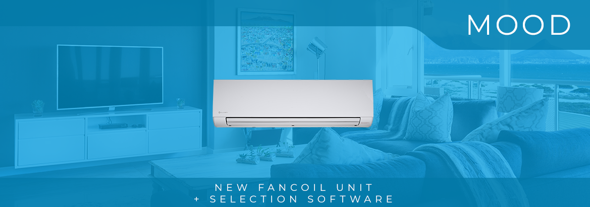 MOOD of Clivet wall fancoil unit for residential and tertiary applications