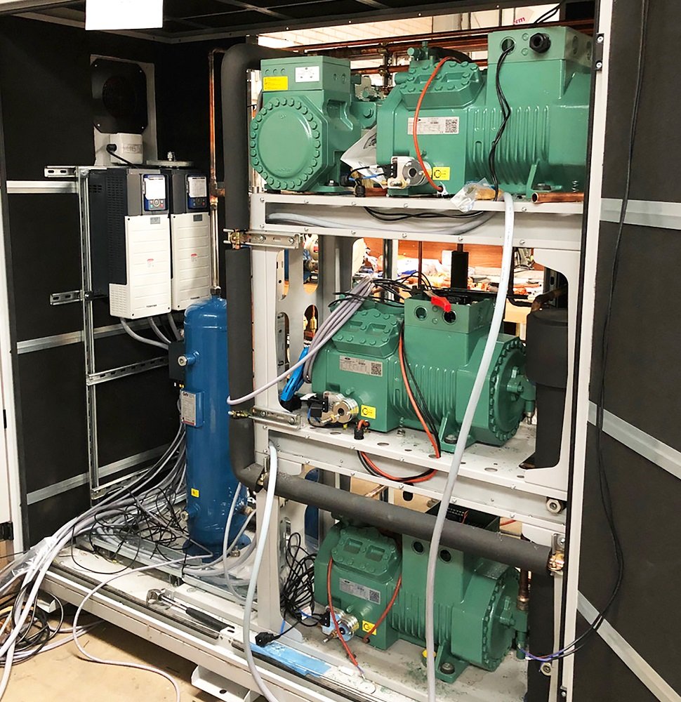 Ultra Refrigeration has developed a high efficiency CO2 refrigeration pack