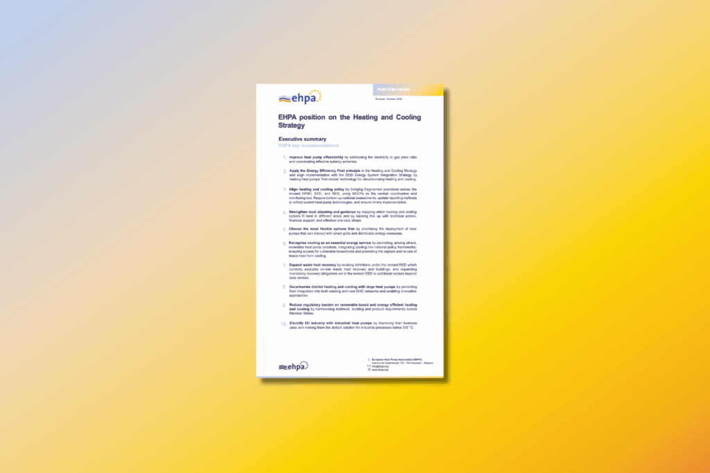 EHPA urges EU to prioritise heat pumps in new Heating and Cooling Strategy
