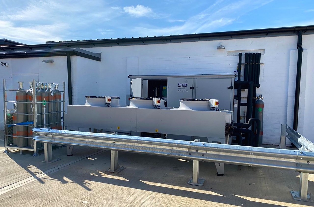 Ultra Refrigeration has developed a high efficiency CO2 refrigeration pack