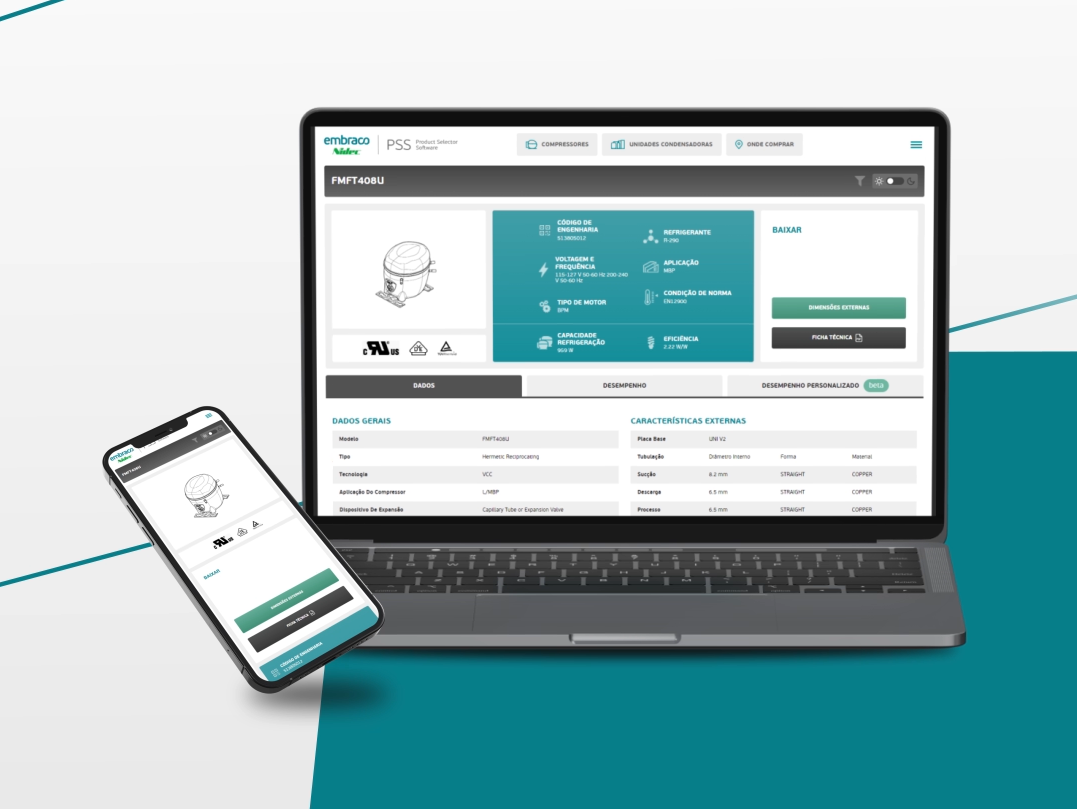 Embraco’s Product Selector Software new version