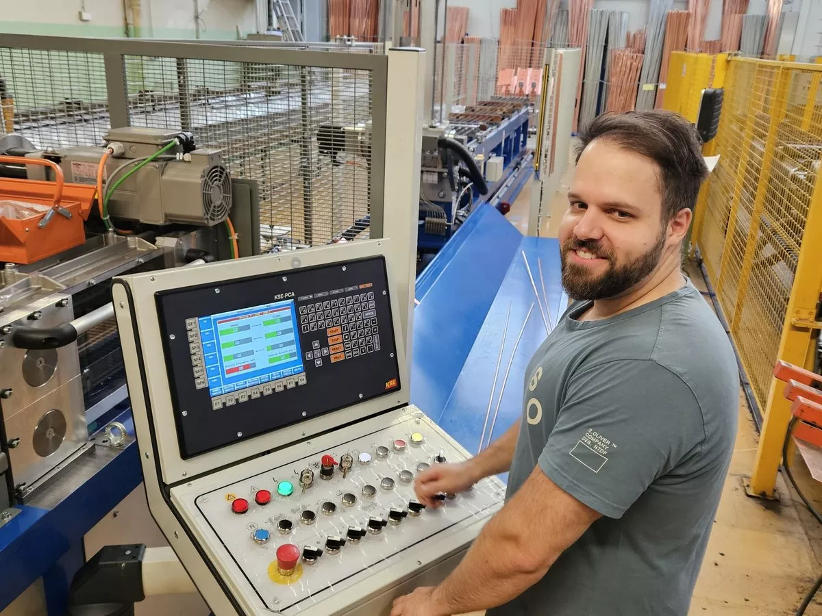 New copper tube bending machine in the Roller machine park