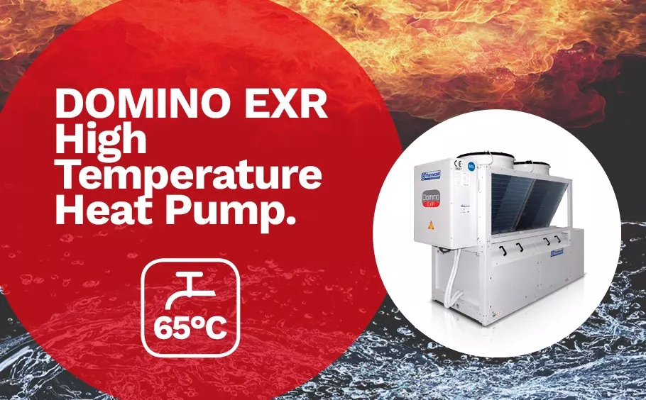 Thermocold presented high temperature air-water heat pumps DOMINO EXR