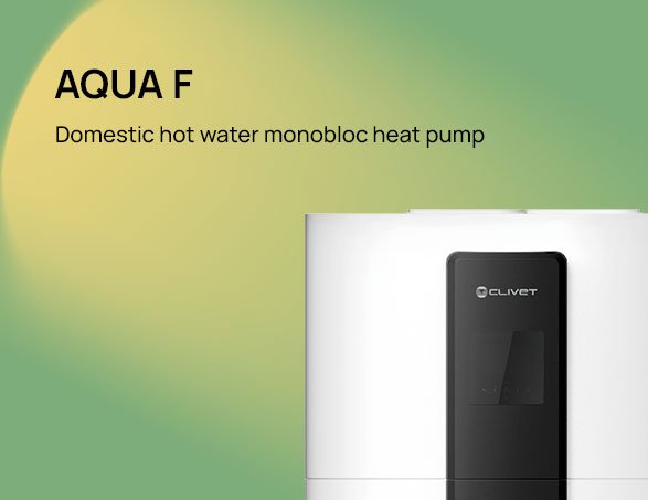 Clivet launches AQUA F monobloc heat pump for domestic hot water